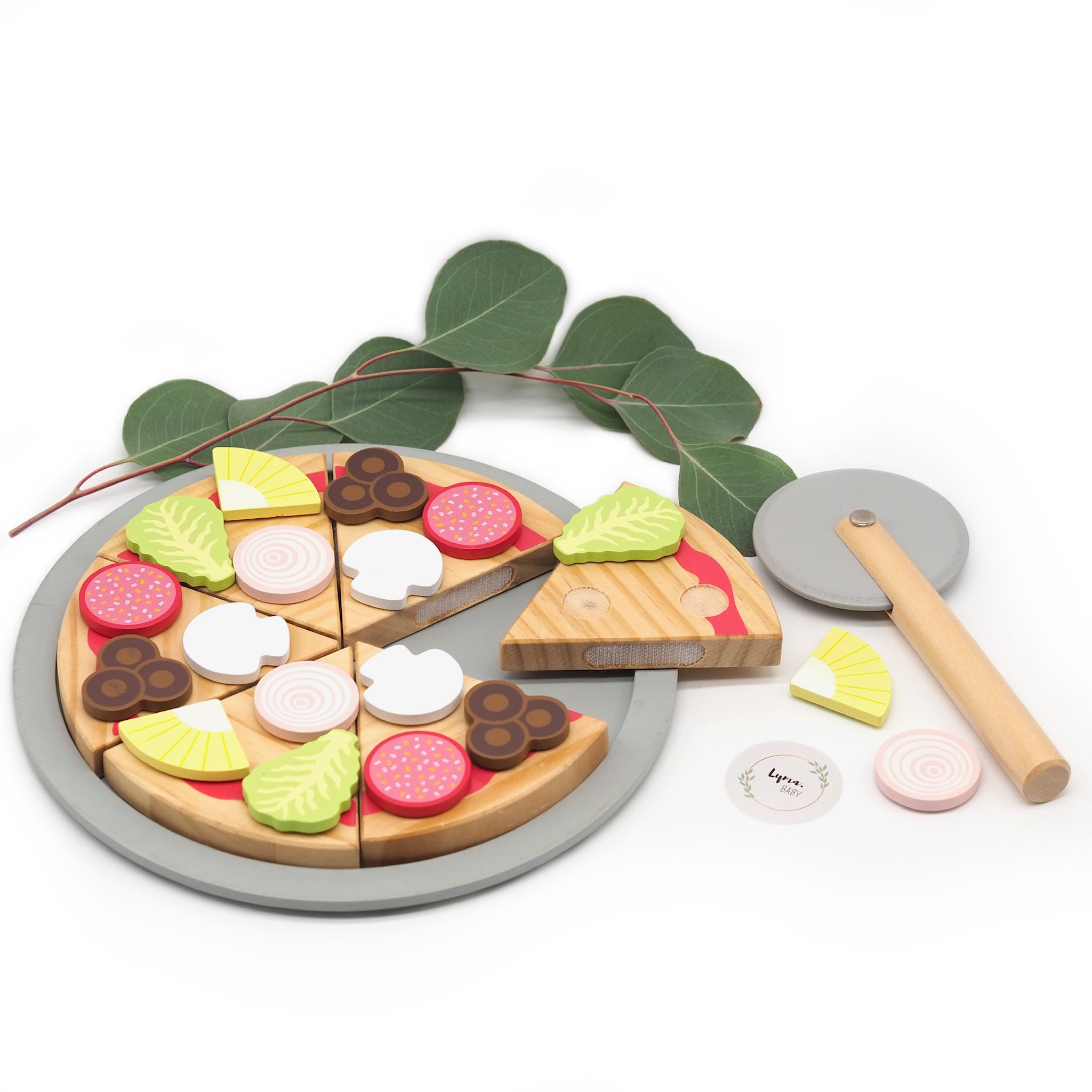 Jabadabado Pizza-Set aus Holz – Lyma.Baby