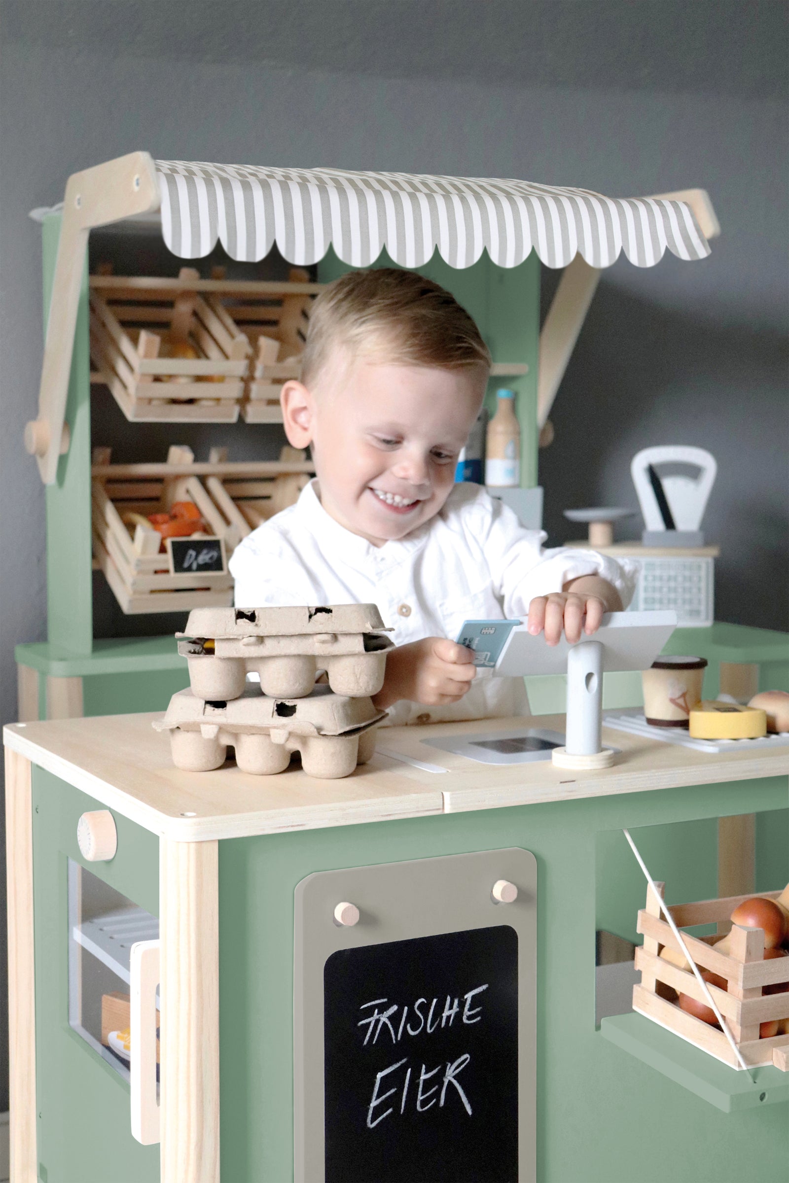 Kaufladen und Kinderküche "Fresh - Salbeigrün" I Small Foot