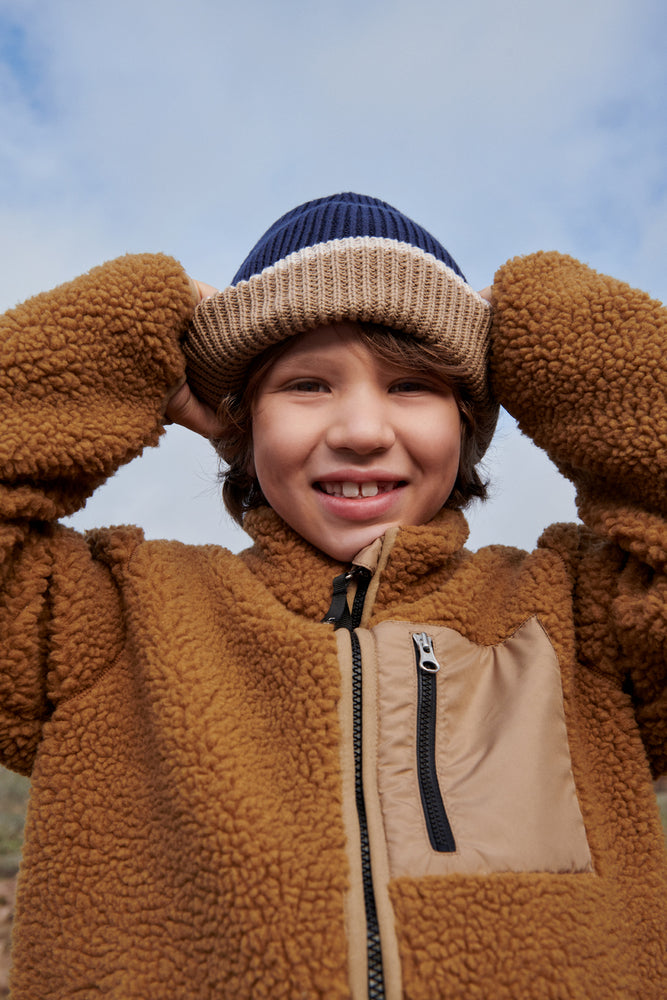 Teddy Fleecejacke "Nolan - Golden Caramel" I Liewood