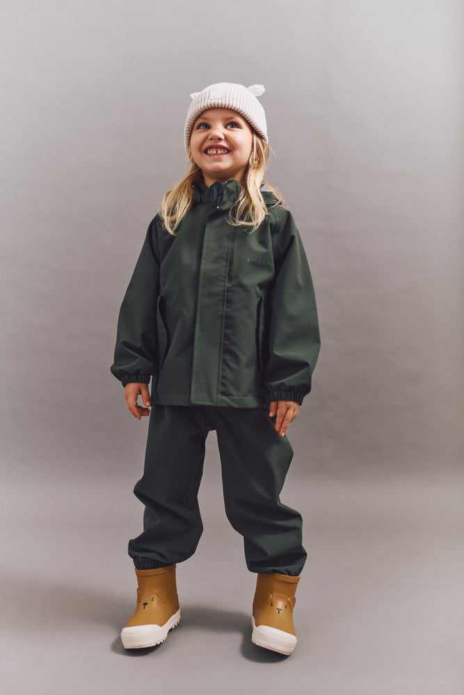 Regenbekleidungsset Softshell "Pedia - Hunter Green"  I Liewood