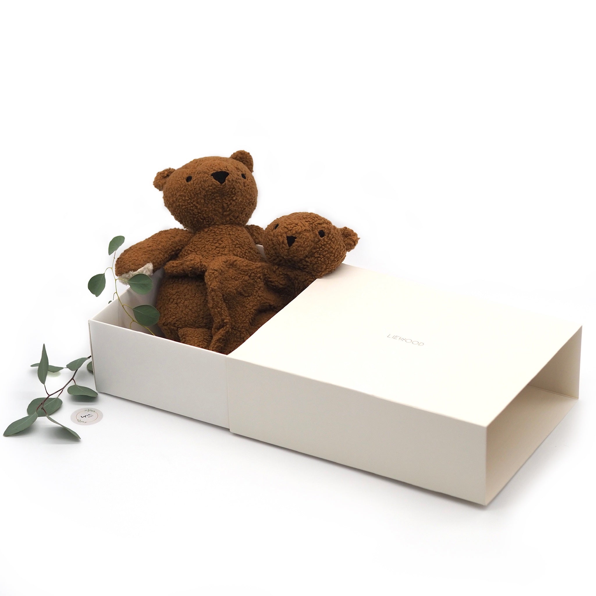 Babygeschenk/Geschenkbox Schmusetuch und Kuscheltier "Ted - Mr. Bear/Golden Caramel" I Liewood