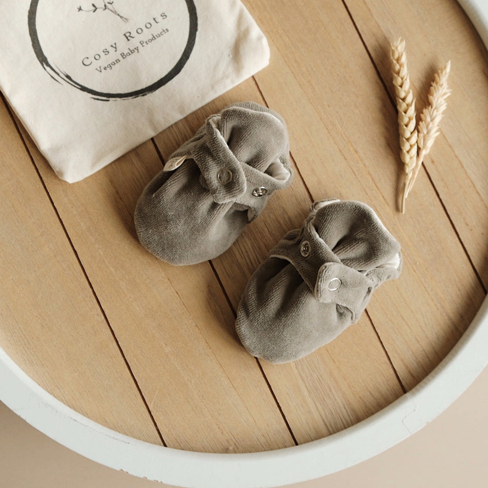 Babyschuhe/Baby Booties "Khaki" Nicky I Cosy Roots