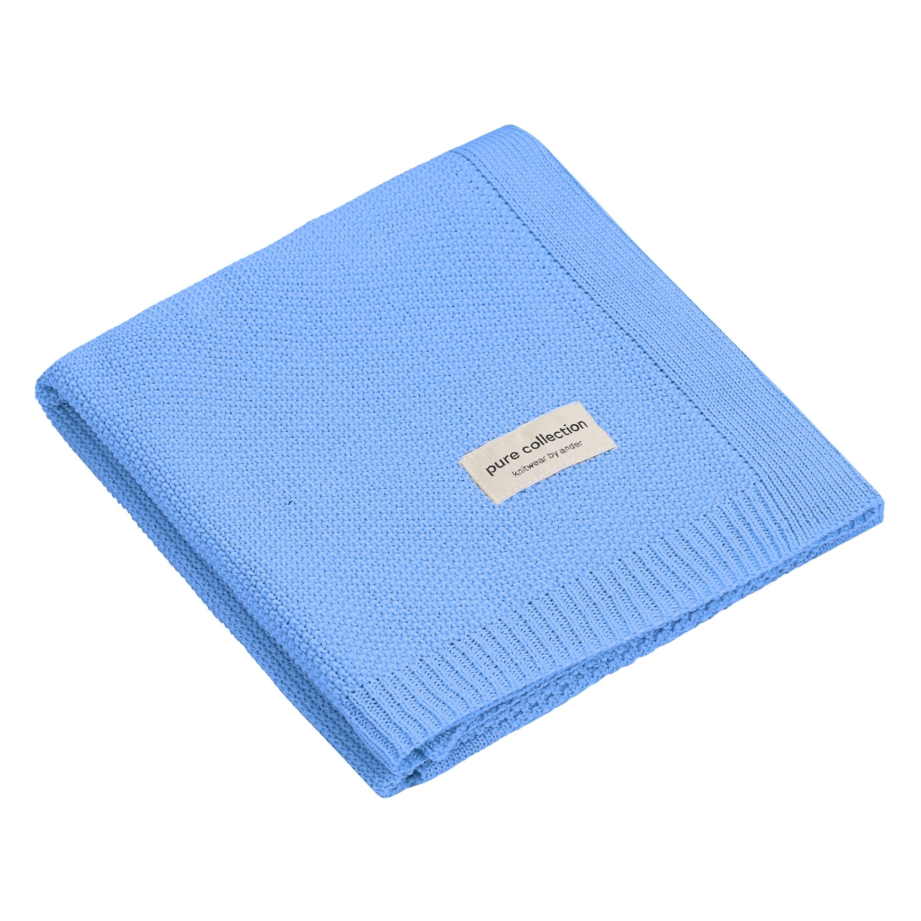 Babydecke aus 100% Merinowolle mit Namen bestickt "Abaco" in "Almond, Beige, Gray, Rose, Creme, Blue"  75x100 cm I Ander