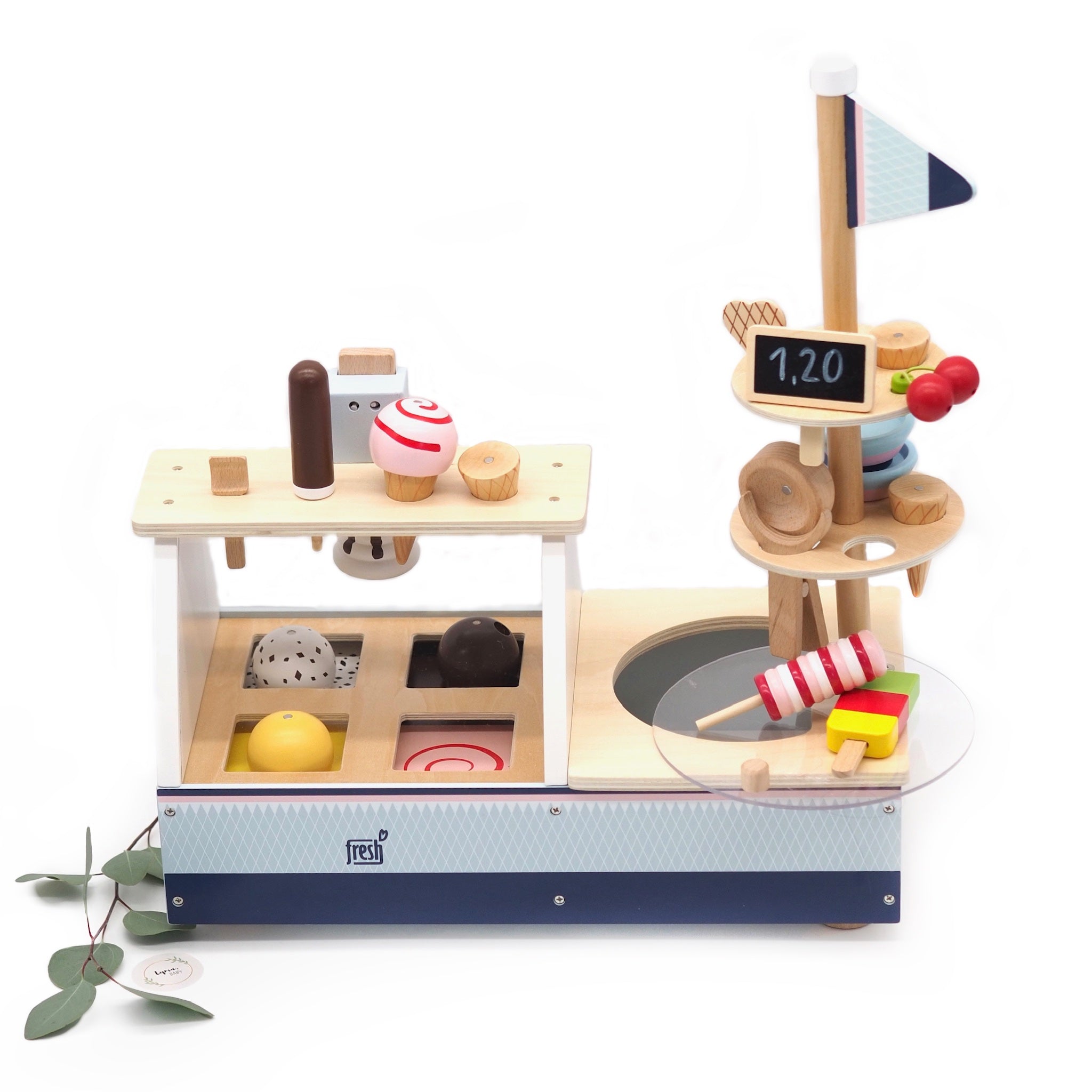 Eistheke "Fresh" aus Holz und magnetisch I Small Foot