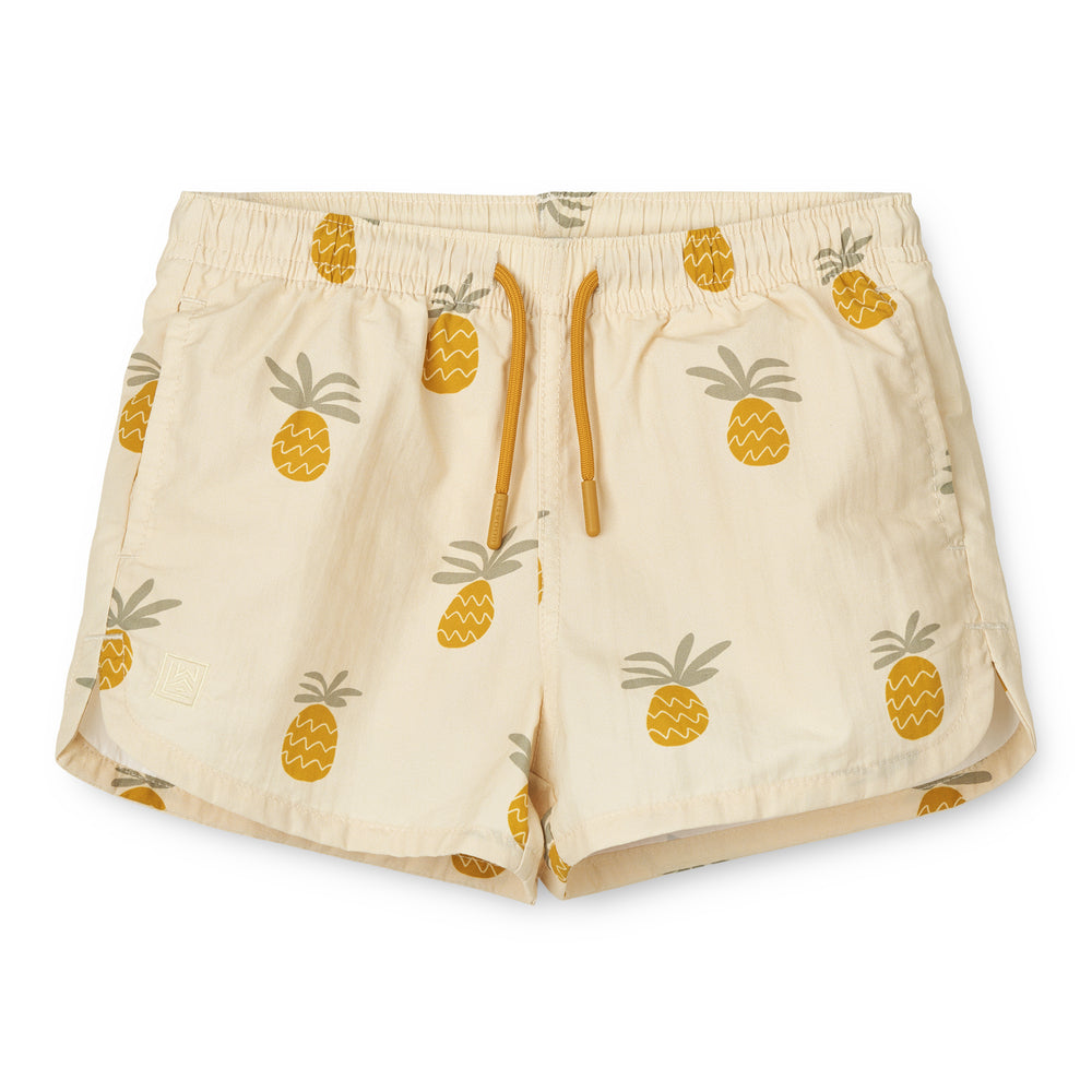 Badeshorts mit UV-Schutz "Aiden - Pineapples/Cloud Cream" I Liewood