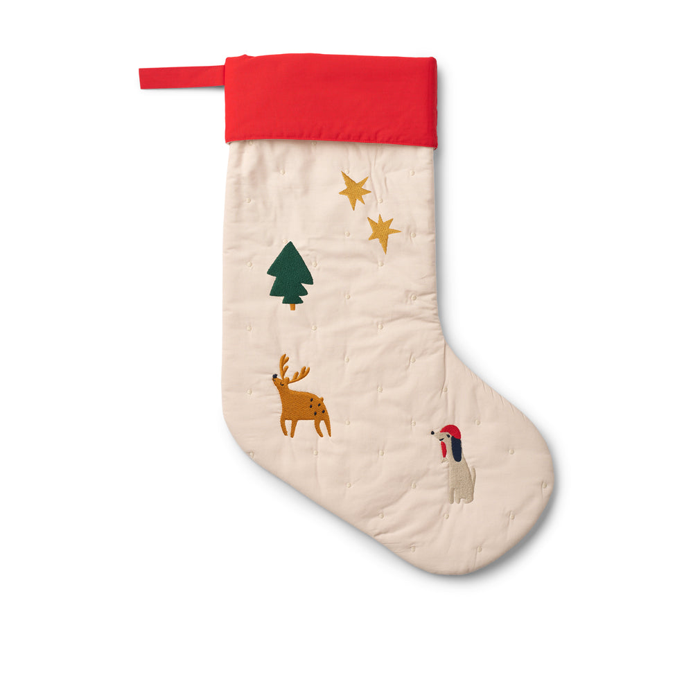 Weihnachtsstrumpf "Basil - Holiday/Sandy" personalisiert mit Namen I Liewood
