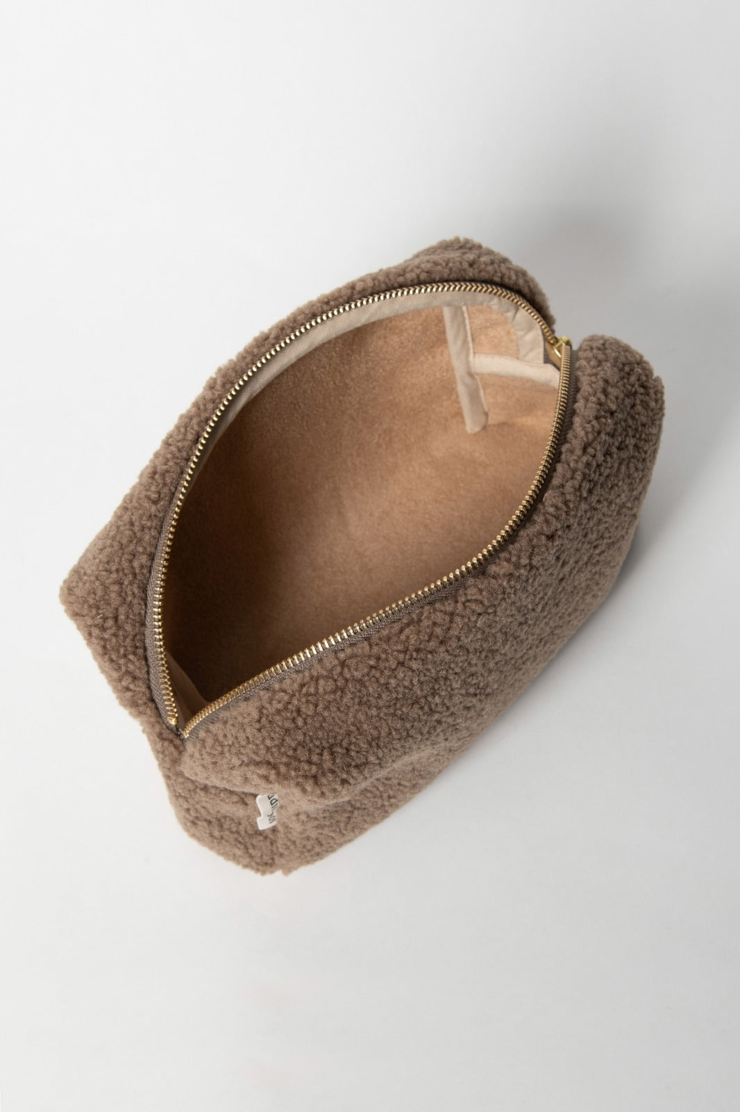 Täschchen/Kleine Windeltasche/Kosmetiktasche Teddy Braun "Brown Teddy Pouch" I Studio Noos