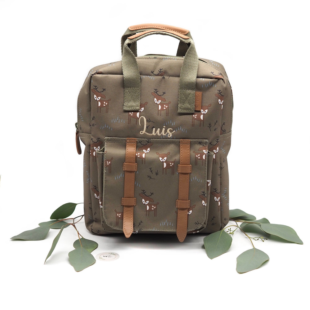 Rucksack Rehe "Woods Deer Olive" I Fresk