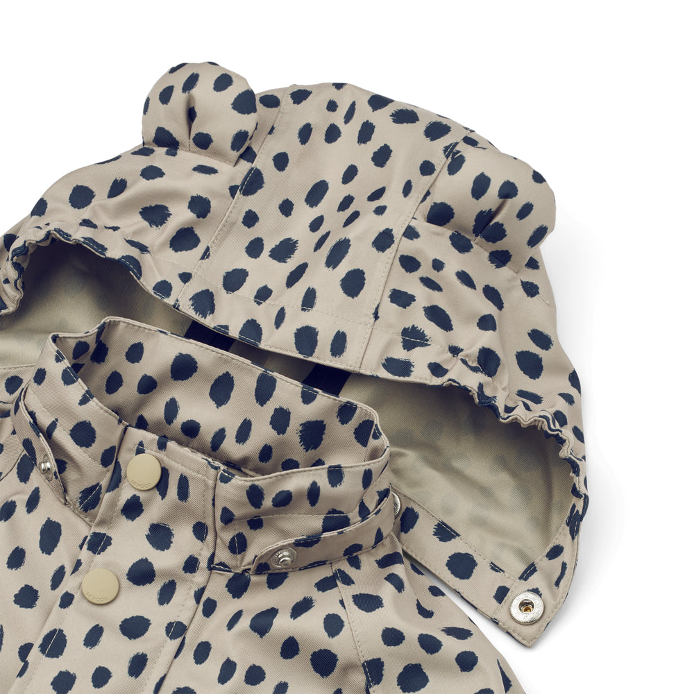 Softshell Regenbekleidungsset "Dakota - Leo Spots/Mist" und "Manu - Classic Navy"  I Liewood