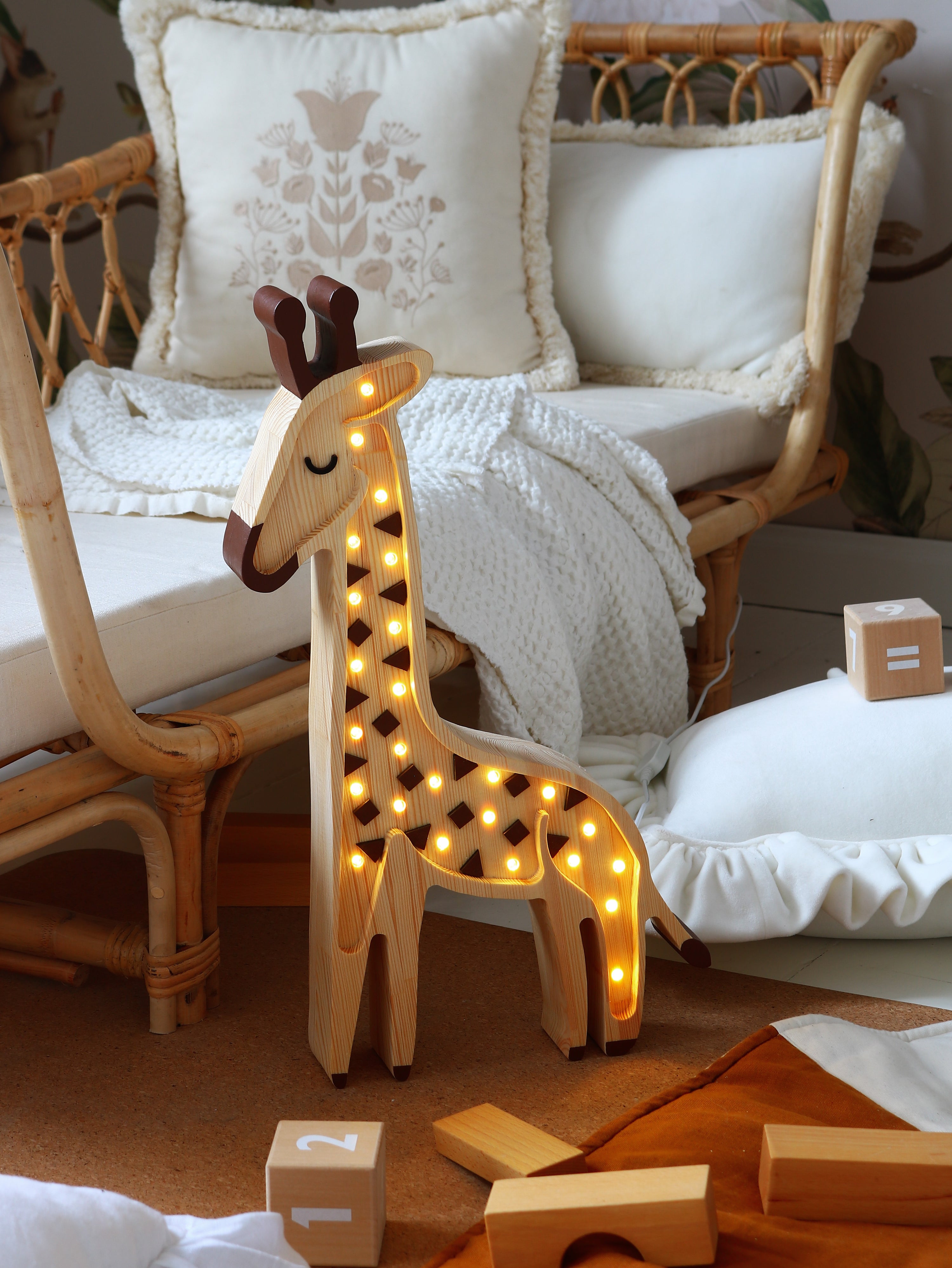 Lampe "Giraffe - Serengeti Wood" I Little Lights