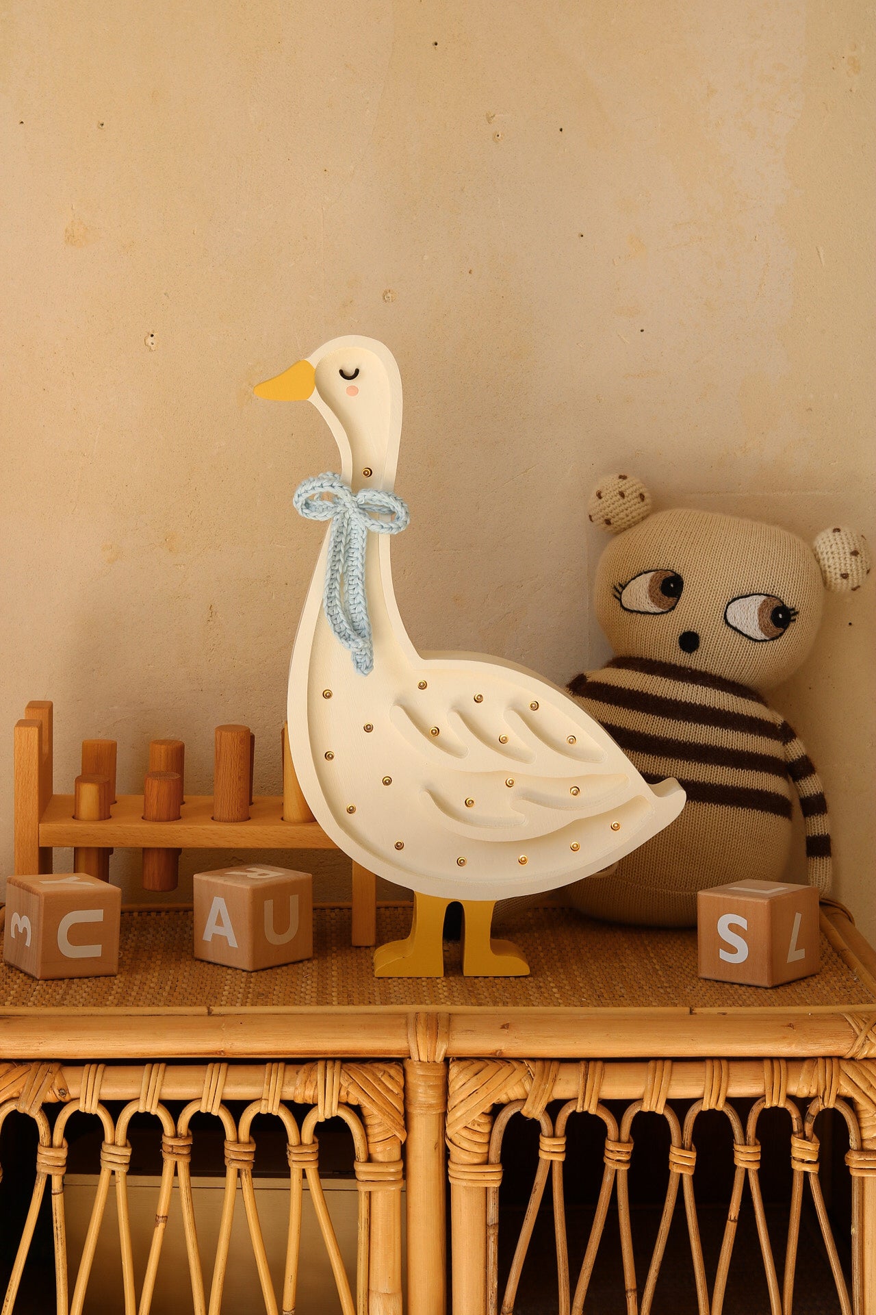 Lampe Gans mit Schleife "Goose" I Little Lights