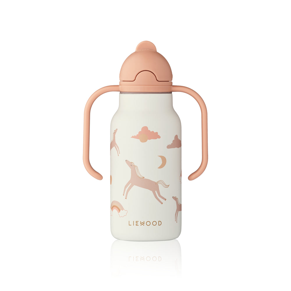 Trinkflasche mit Strohhalm 250ml "Kimmie - Dream/Ecru" I Liewoood