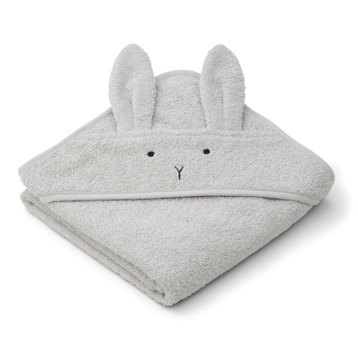 Babyhandtuch/Kapuzenhandtuch "Albert - Rabbit/Dumbo Grey" 70x70 cm I Liewood