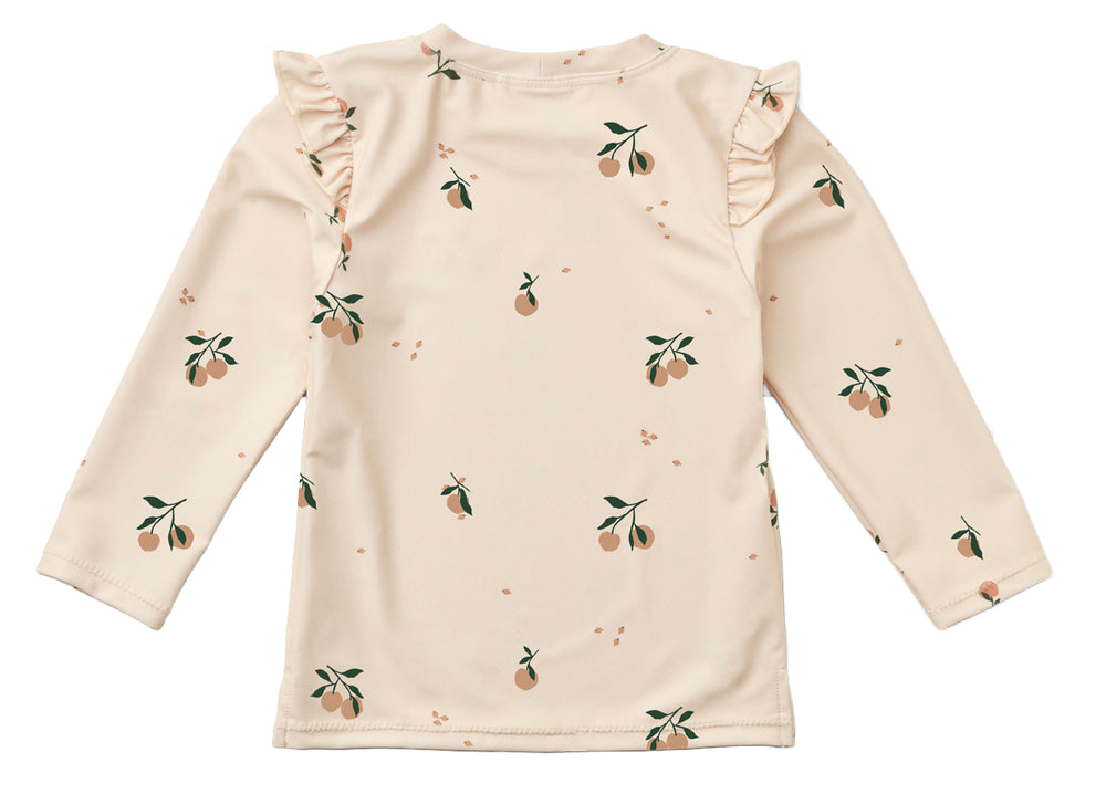 Schwimm-Shirt mit Rüschen/UV-Shirt "Tenley - Peach/Sea Shell" I Liewood