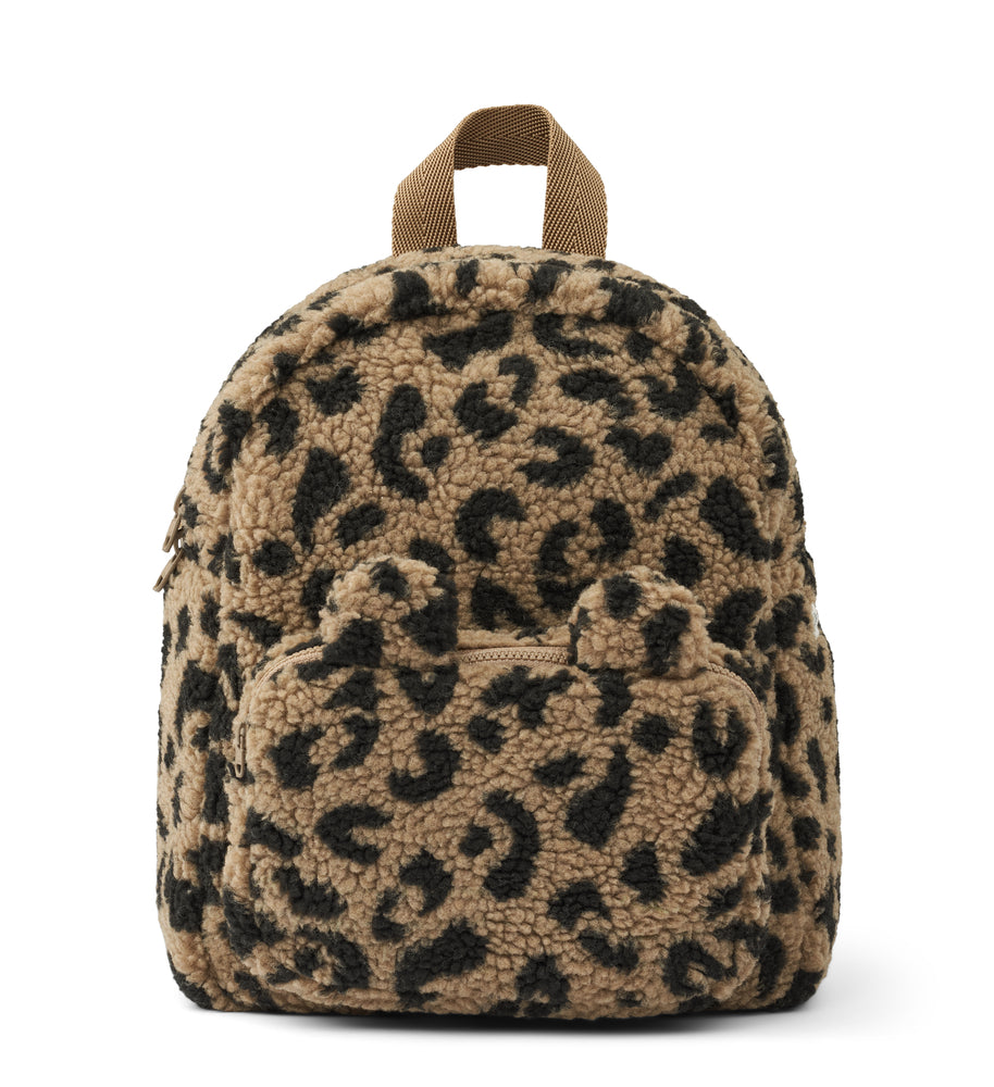 Rucksack Teddy mit Leoparden Muster "Allan - Leo Oat/ Black Panther" I Liewood