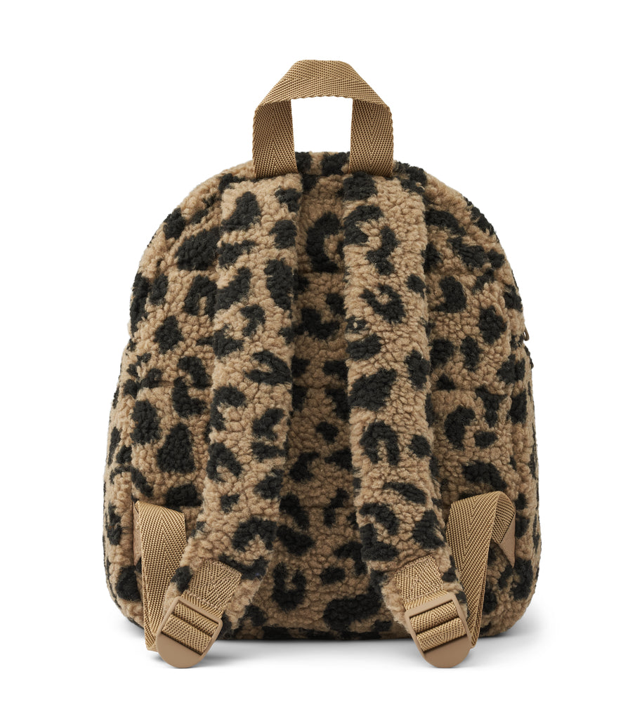 Rucksack Teddy mit Leoparden Muster "Allan - Leo Oat/ Black Panther" I Liewood