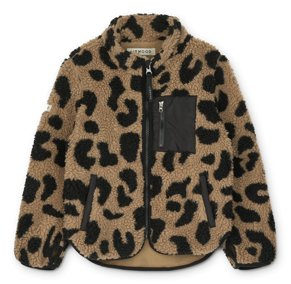 Teddy Fleecejacke "Nolan - Mega Leo/Oat Mix" I Liewood