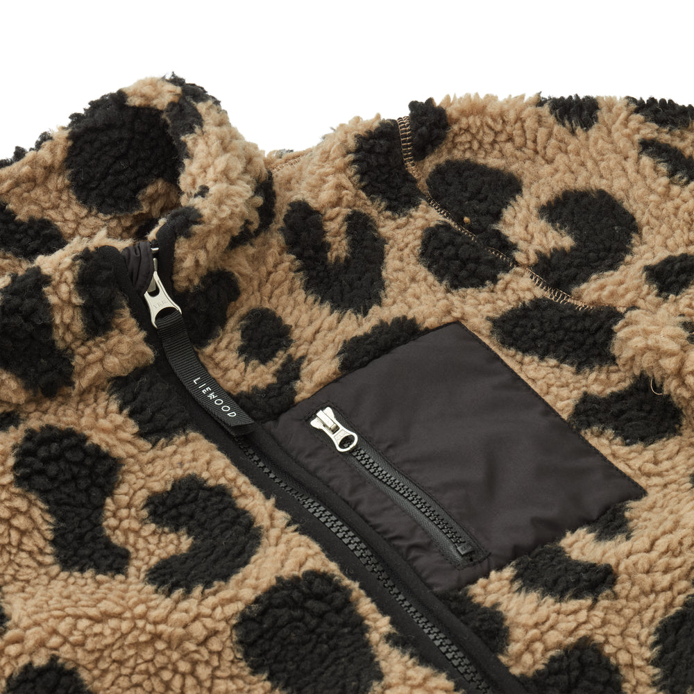 Teddy Fleecejacke "Nolan - Mega Leo/Oat Mix" I Liewood