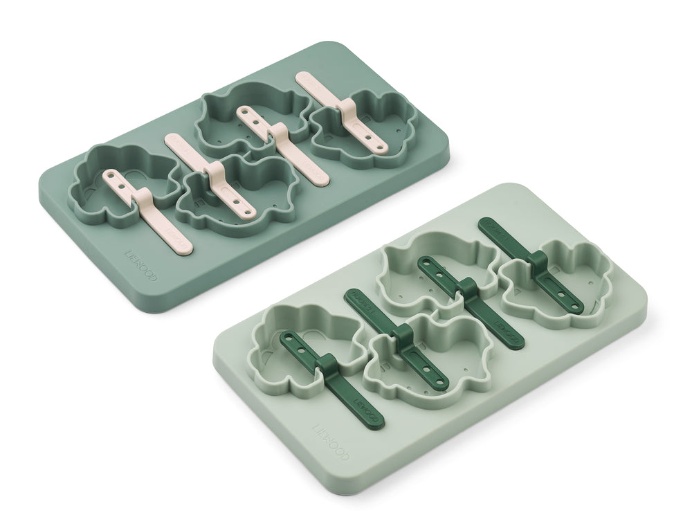 Eisformen 2er-Set "Manfred - Dino Peppermint Multi Mix" I Liewood