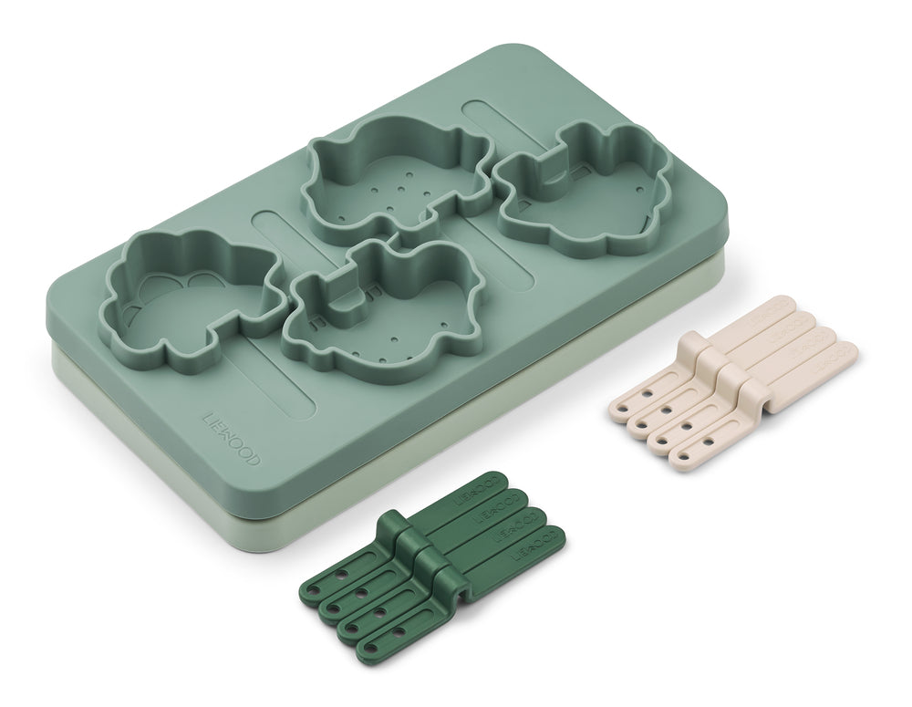 Eisformen 2er-Set "Manfred - Dino Peppermint Multi Mix" I Liewood