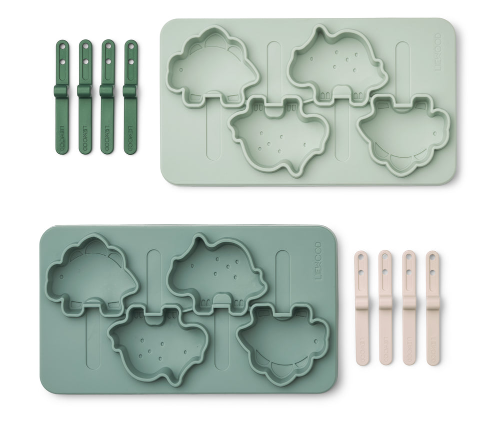 Eisformen 2er-Set "Manfred - Dino Peppermint Multi Mix" I Liewood