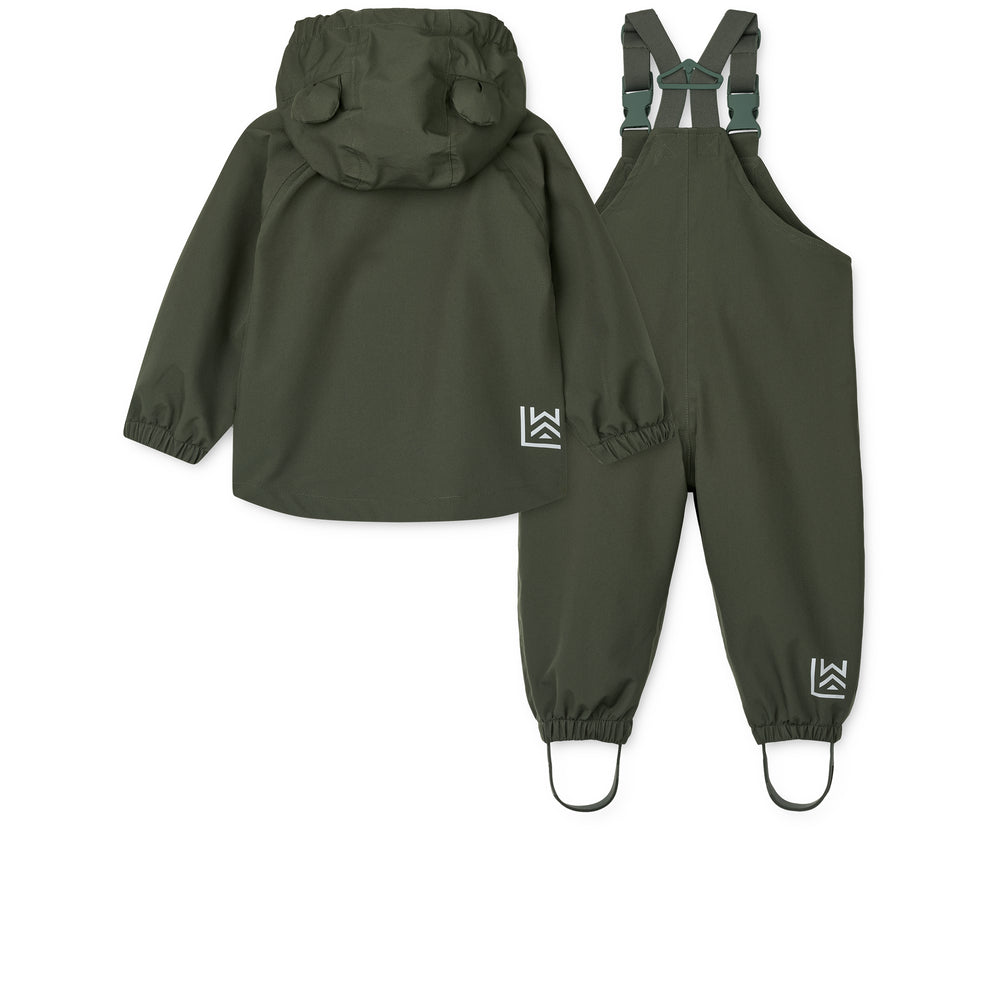 Regenbekleidungsset Softshell "Manu - Hunter Green"  I Liewood