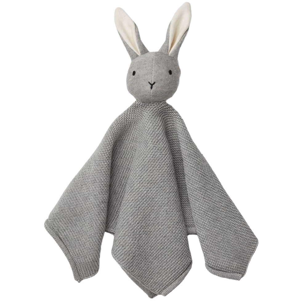 Gestricktes Schmusetuch Hase "Milo -Rabbit/Grey Melange" I Liewood