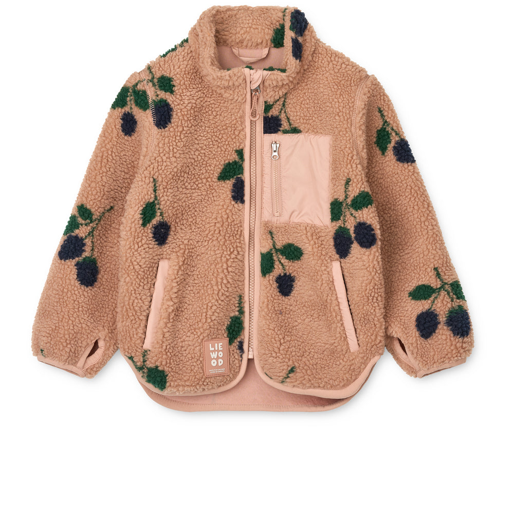 Teddy Fleecejacke "Nolan - Berry/Pale Tuscany" I Liewood