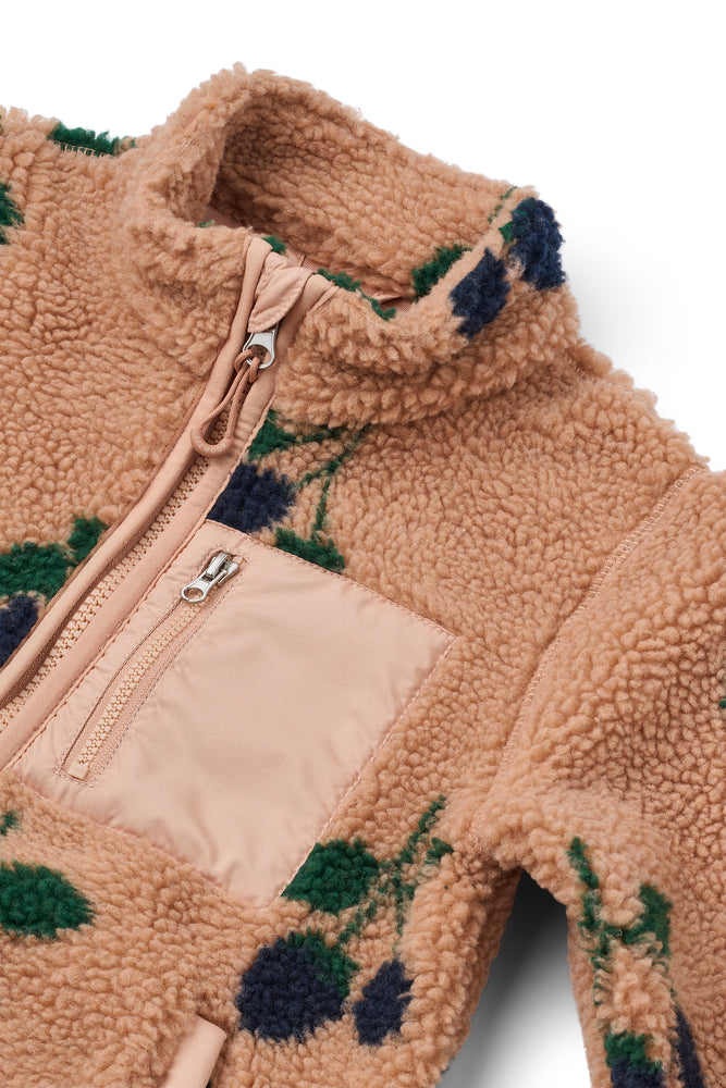 Teddy Fleecejacke "Nolan - Berry/Pale Tuscany" I Liewood