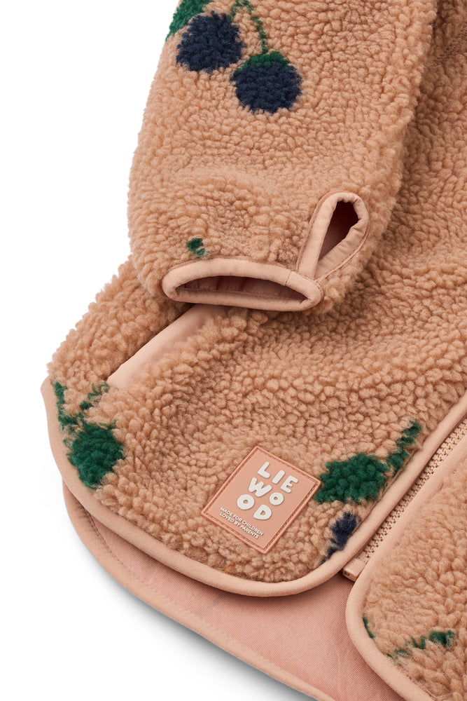 Teddy Fleecejacke "Nolan - Berry/Pale Tuscany" I Liewood