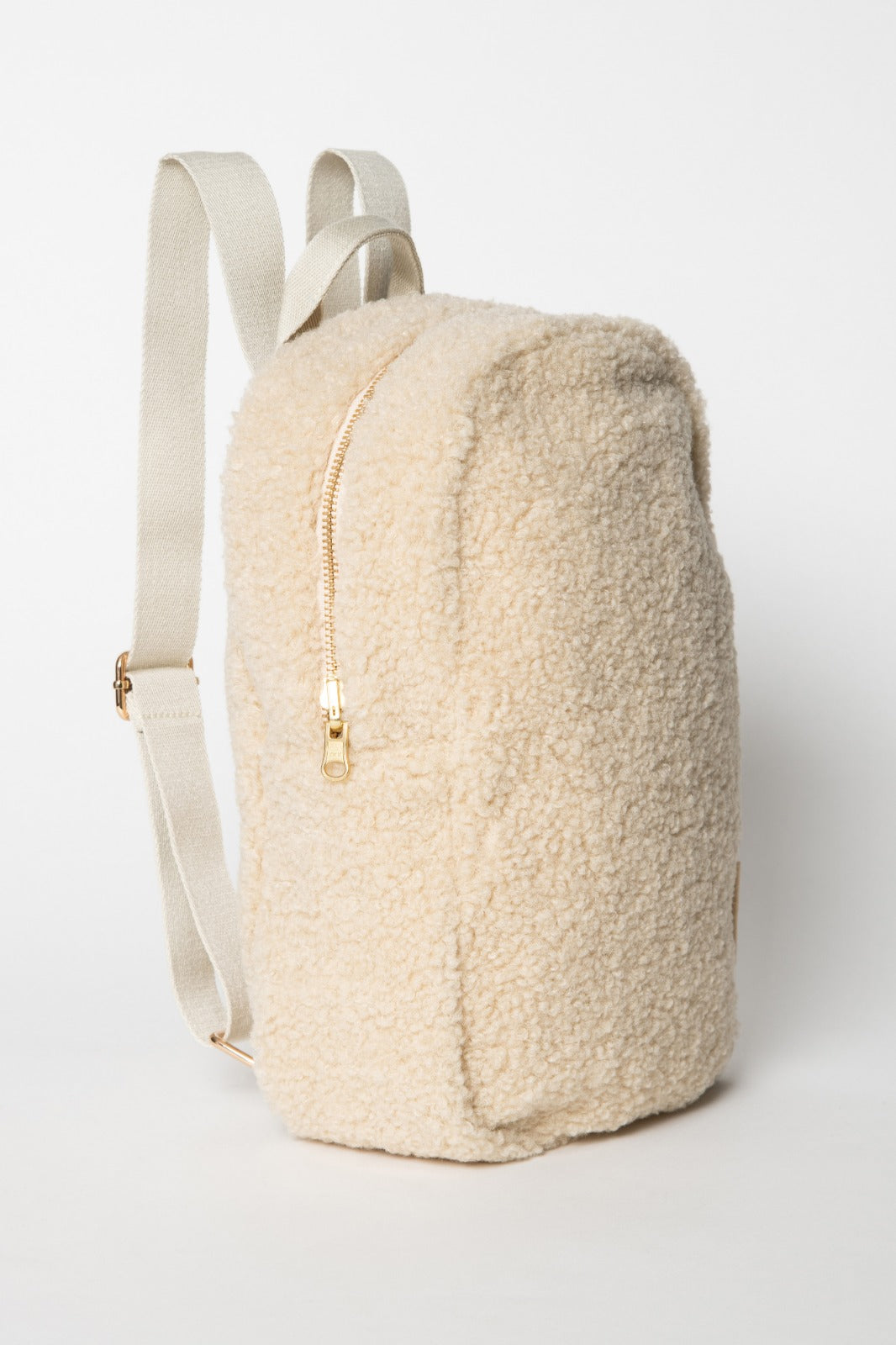 Rucksack Teddy Wollweiß "Ecru Teddy Mini Backpack" I Studio Noos