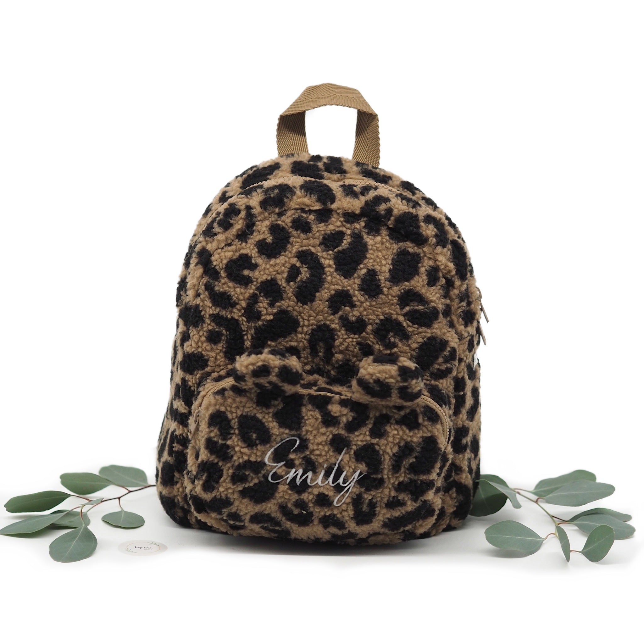 Rucksack Teddy mit Leoparden Muster "Allan - Leo Oat/ Black Panther" I Liewood