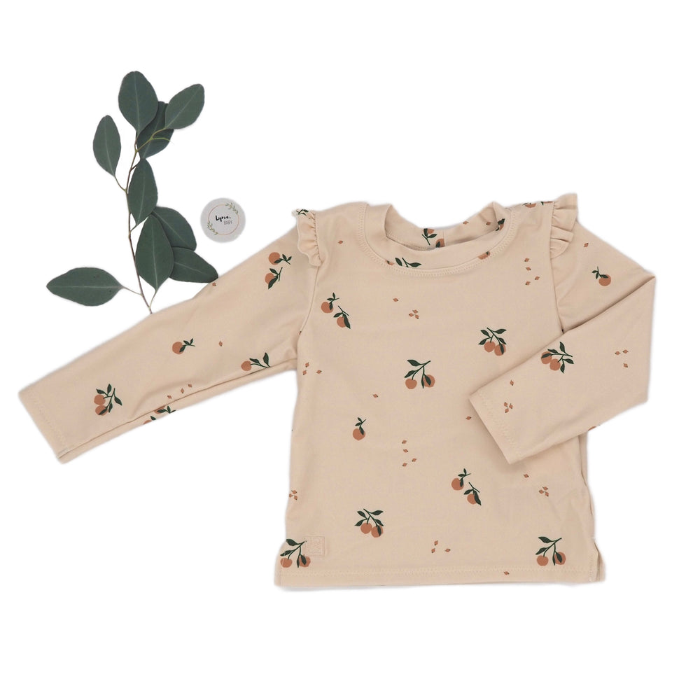 Schwimm-Shirt mit Rüschen/UV-Shirt "Tenley - Peach/Sea Shell" I Liewood