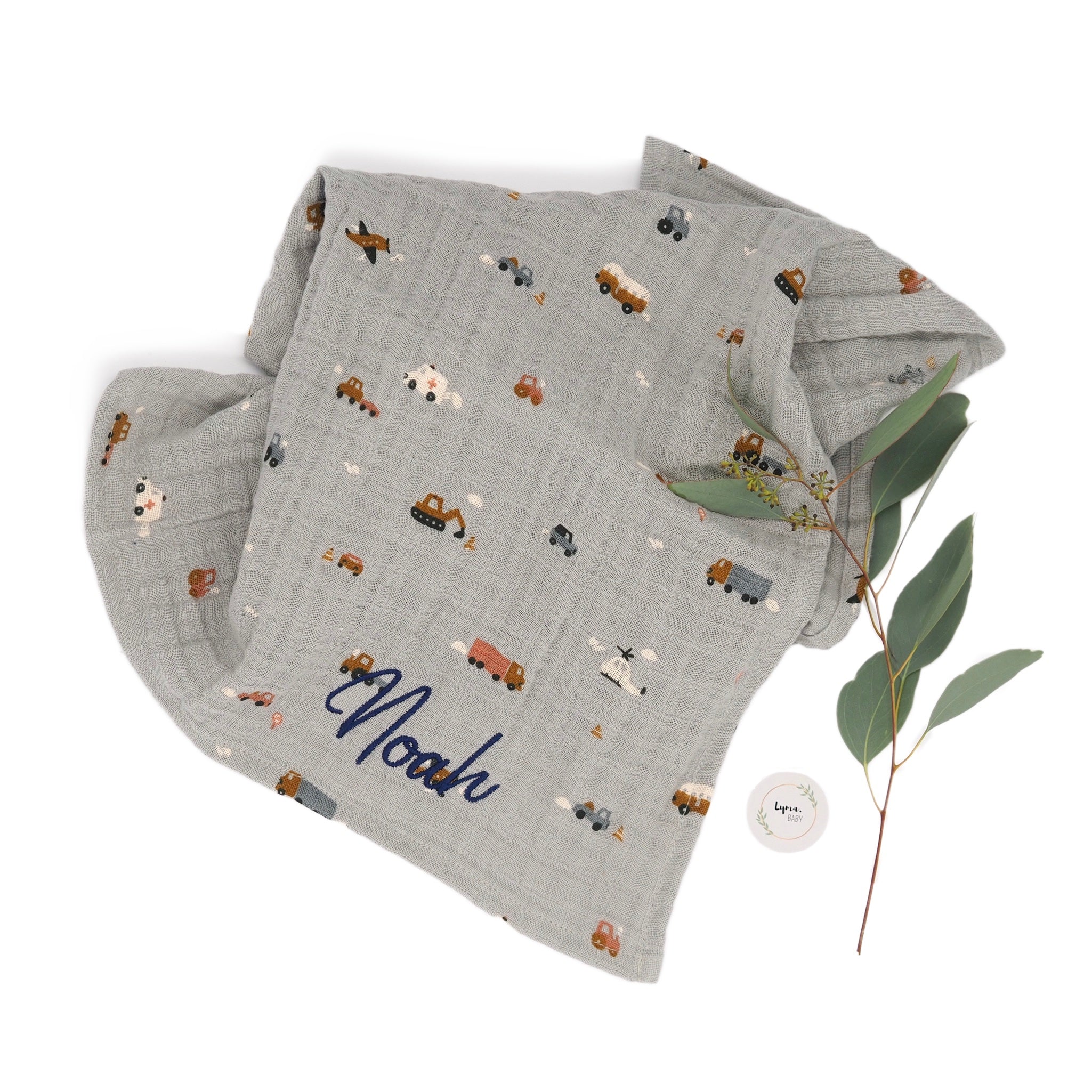 Musselin Pucktuch „Swaddle Blanket Sage“ I Mushie