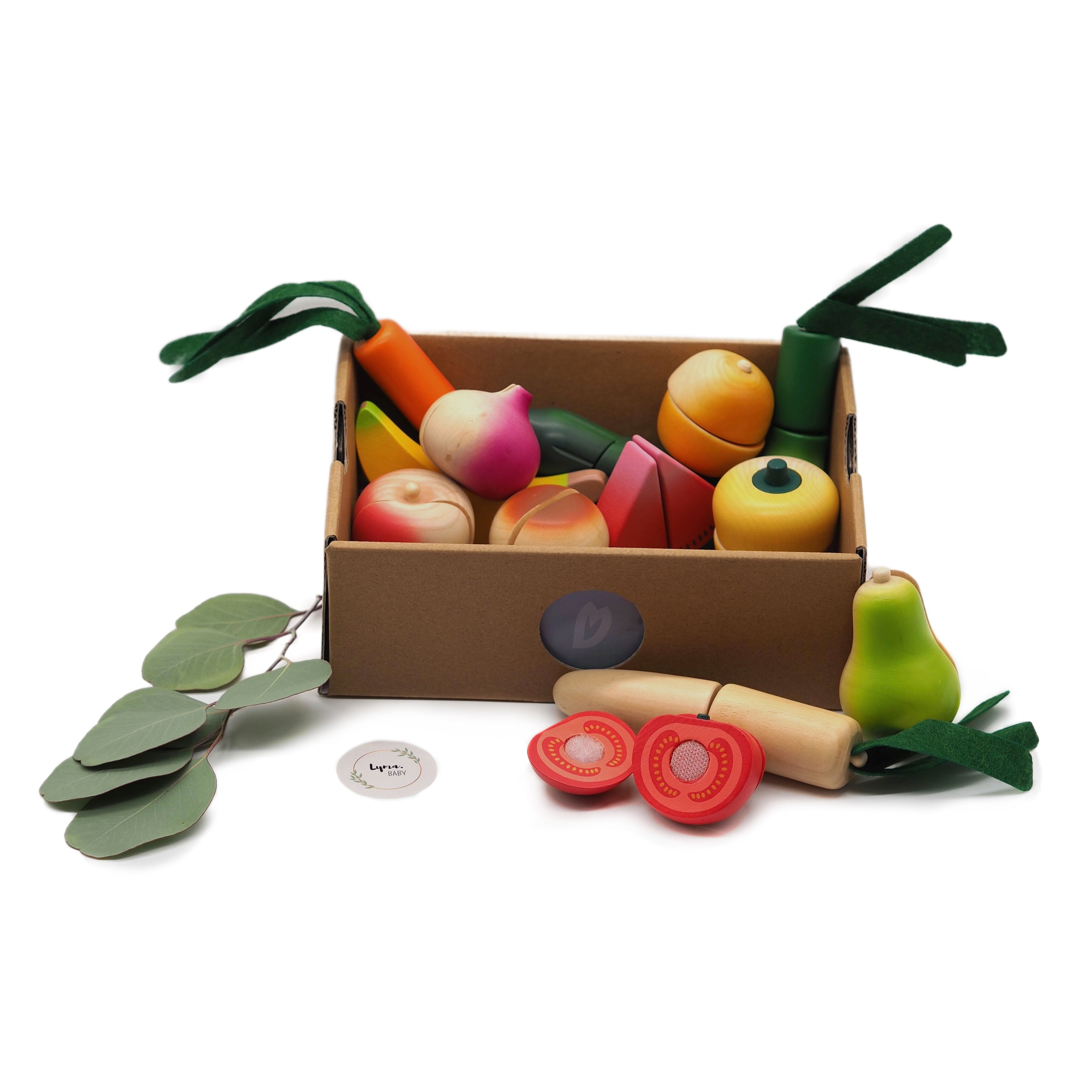 Obst und Gemüse Schneide-Set aus Holz "Fresh" I Small Foot