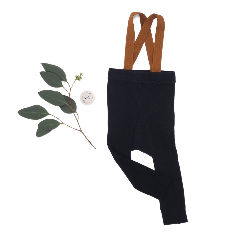 Leggings mit Hosenträgern "Cuno - Classic Navy/Golden Caramel" I Liewood