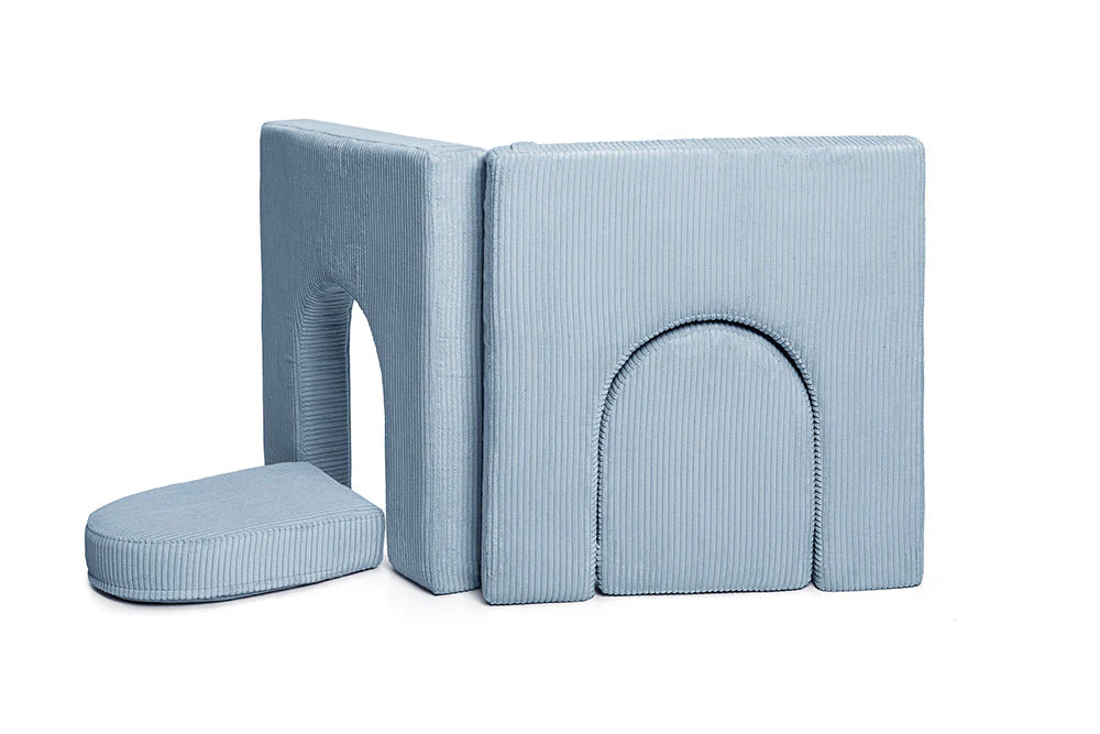 Spielsofa-Ergänzung Bogen Arches-Set "Pure Corduroy in "Vanilla", "Sky Sugar" I Shappy