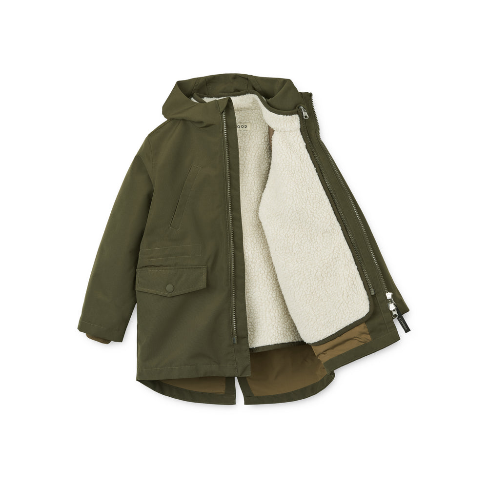 2-in-1 Jacke "Timber - Army Brown Mix"  I Liewood