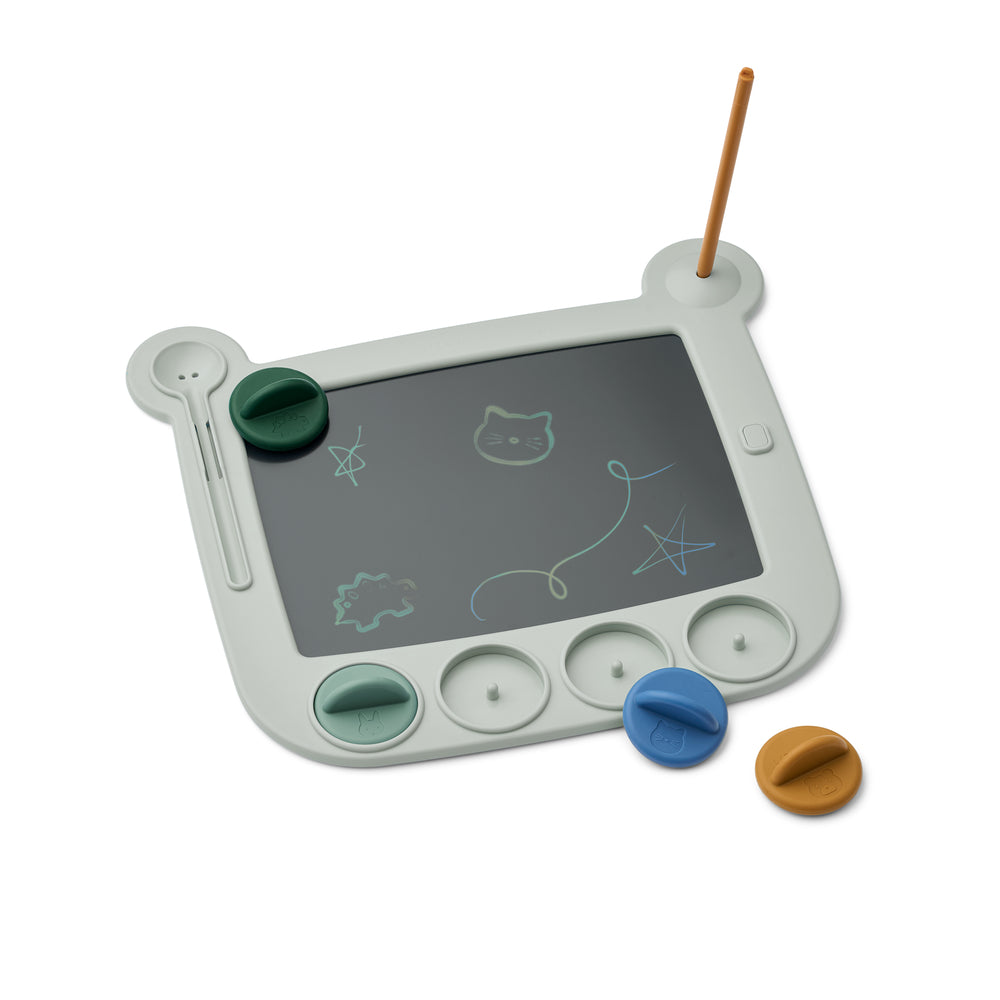Magisches LCD-Zeichenpad mit Stempeln "Venzora" in verschiedenen Farben "Pale Tuscany Multi Mix"","Dove Blue Multi Mix" I Liewood