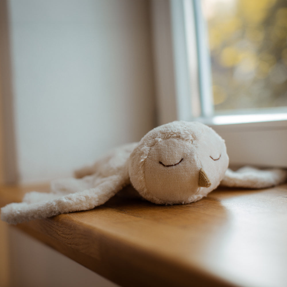 Kuscheltier und Wärmekissen kleine Schneeule I Senger Naturwelt