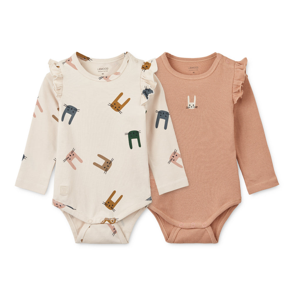 Babybody mit Namen "Yanni - Bunny/Sandy Pale Tuscany" I Liewood