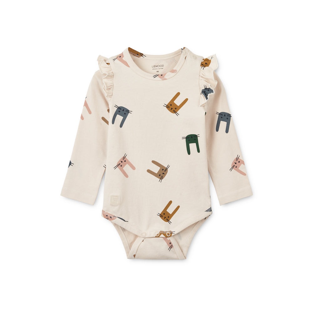 Babybody mit Namen "Yanni - Bunny/Sandy Pale Tuscany" I Liewood