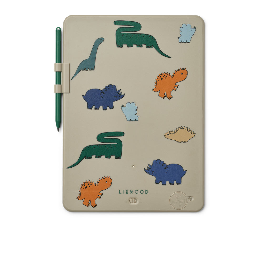 Magisches LCD-Zeichenpad "Zora" verschiedene Muster "Peach/Sea Shell","Dinosaurs/Mist" I Liewood