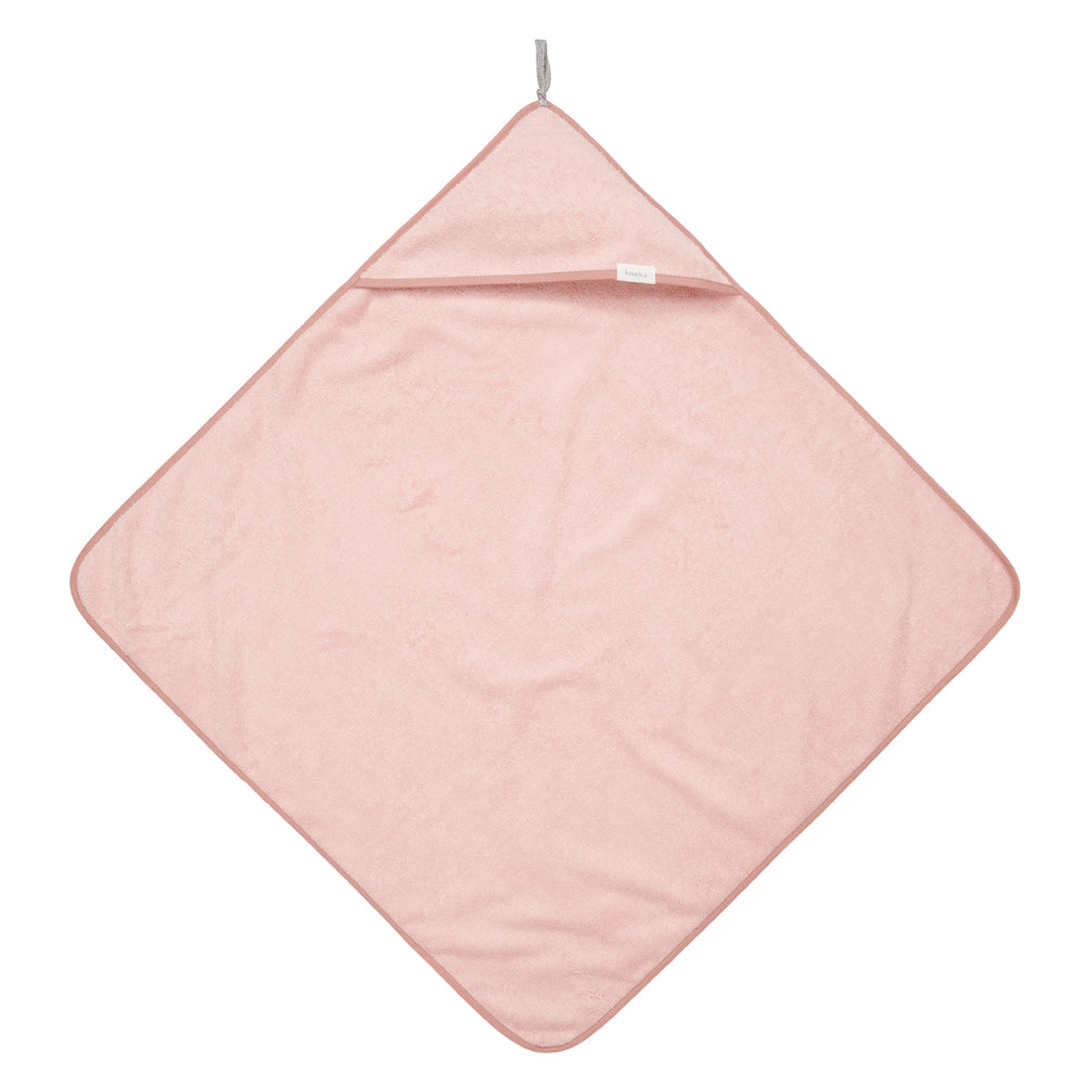 Badecape "Dijon organic - Shadow Pink" 100x100cm I Koeka