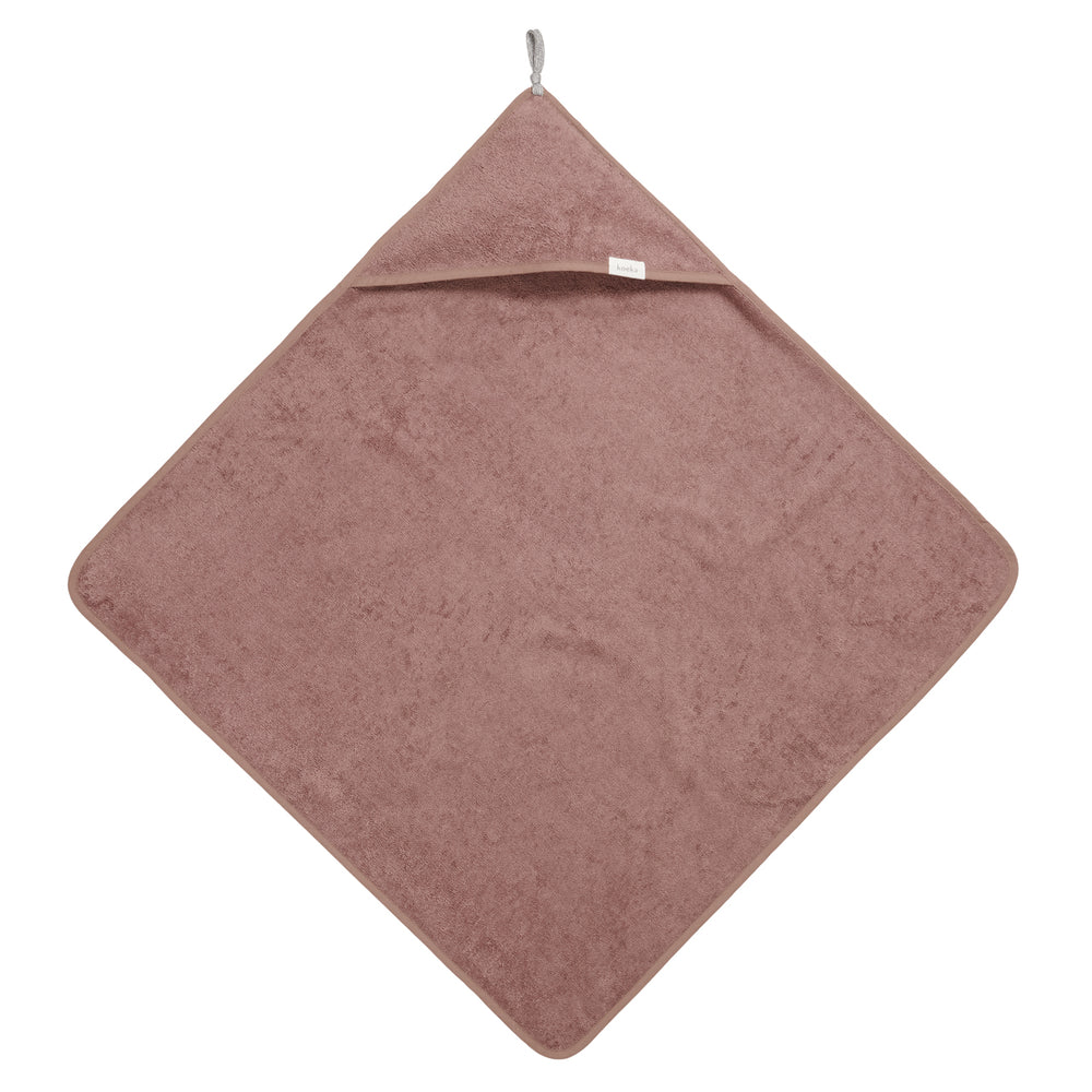 Badecape "Dijon organic - Plum" 100x100cm I Koeka