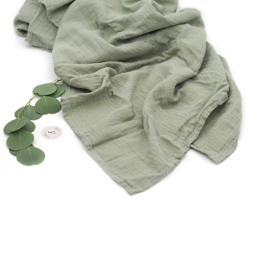 Musselin Pucktuch „Swaddle Blanket Sage“ I Mushie