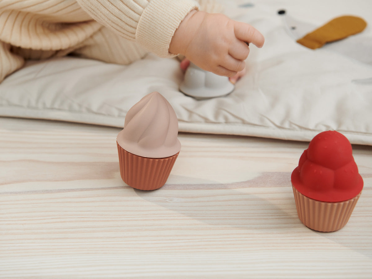 Cupcakes Spielset aus Silikon "Kate - Rose Multi Mix" I Liewood