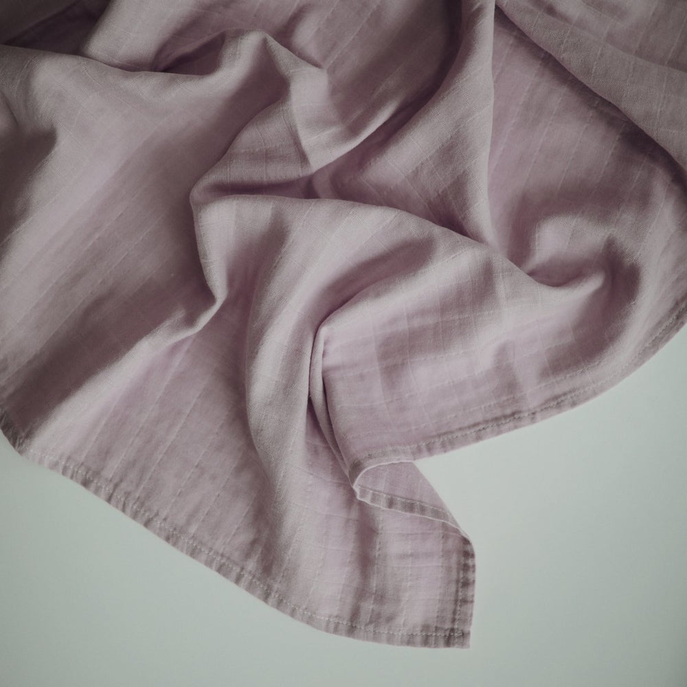 Musselin Pucktuch „Swaddle Blanket Soft Mauve“ I Mushie