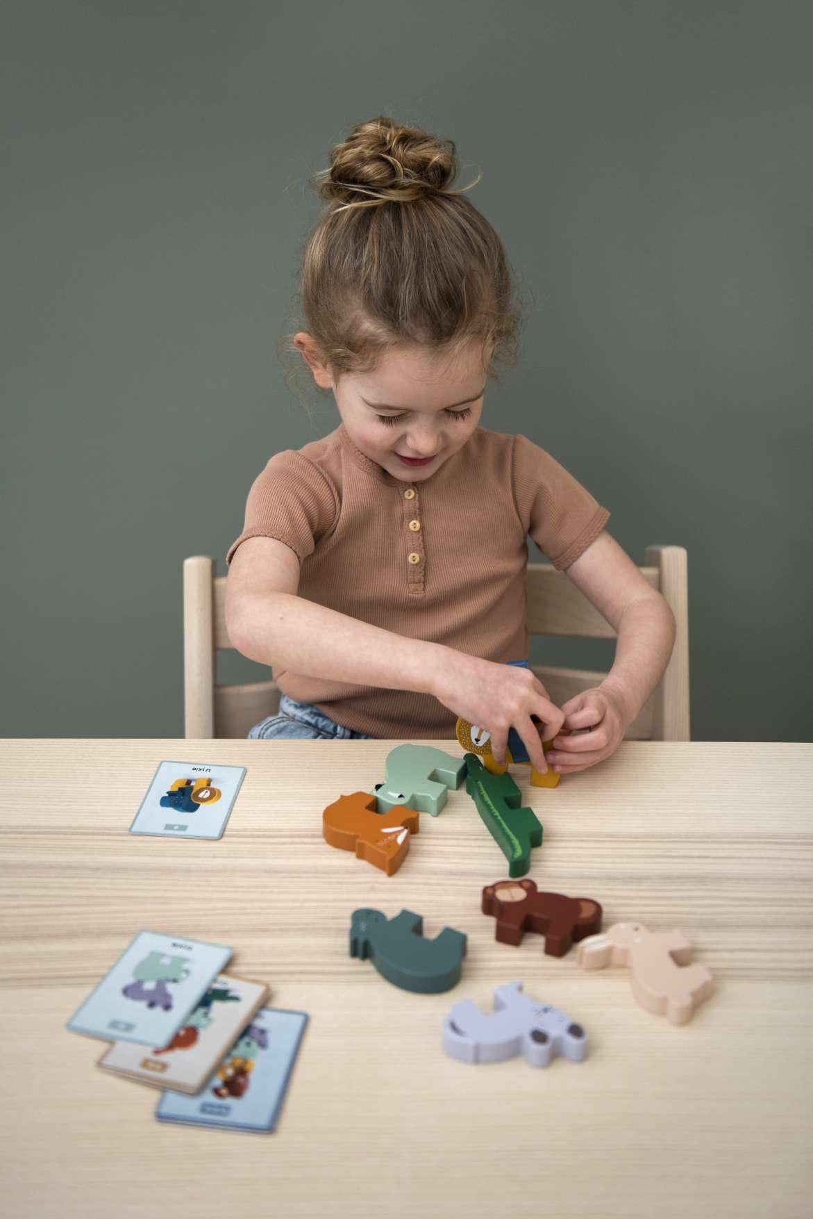 Holz Stapelspiel mit Tieren "Animals" I Trixie