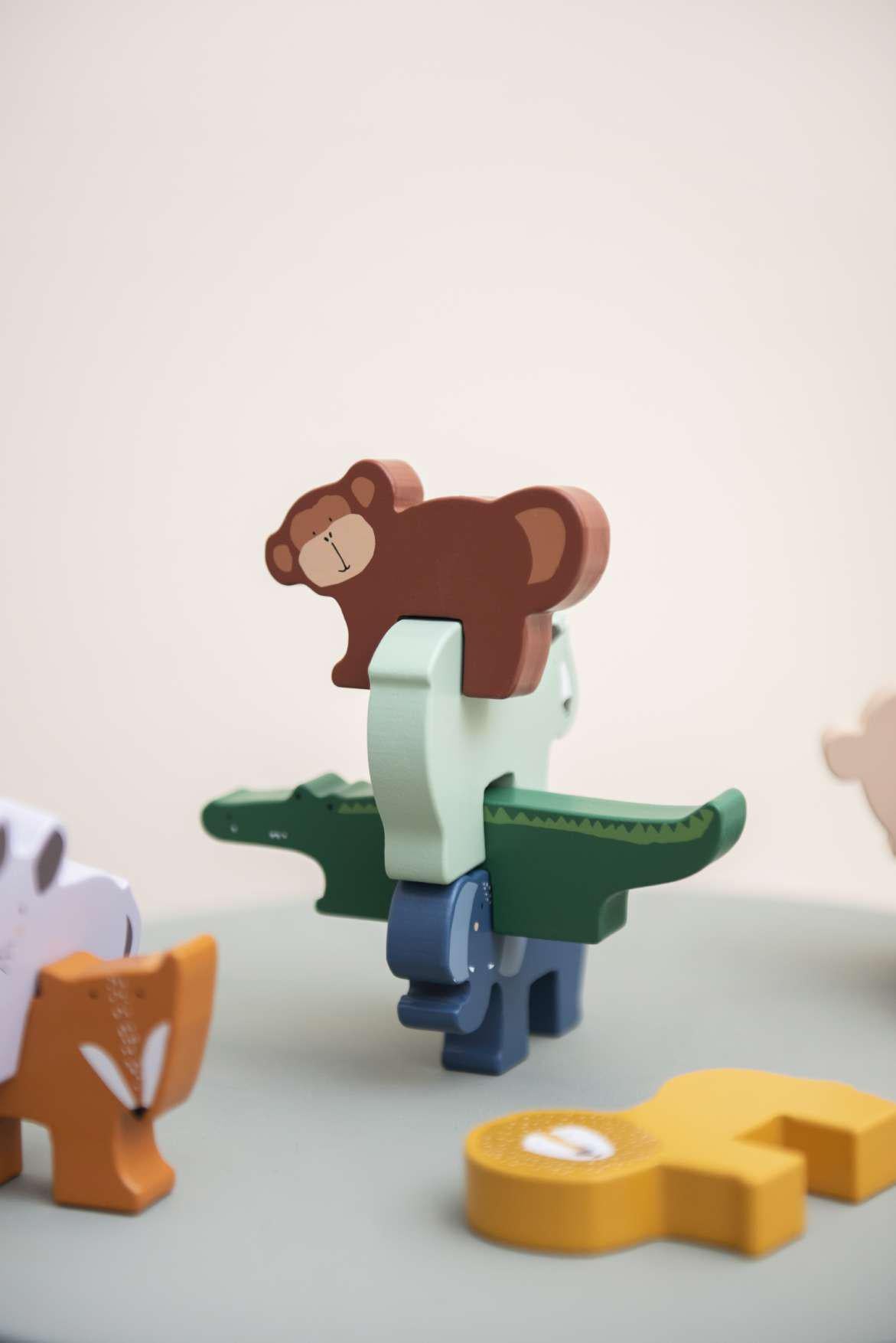 Holz Stapelspiel mit Tieren "Animals" I Trixie